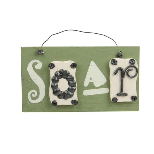 Better Homes & Gardens® Ivory & Green Inspirational Home Wall Plaque Set